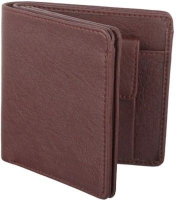 ELISH HUB Men Casual Brown Artificial Leather Wallet(4 Card Slots)