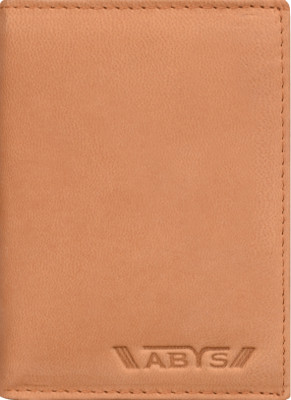 ABYS Men & Women Casual, Ethnic, Evening/Party, Formal, Travel, Trendy Tan Genuine Leather Document Holder(10 Card Slots)