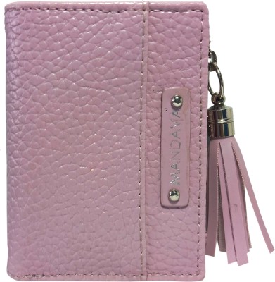 MANDAVA Women Casual, Evening/Party, Formal, Travel, Trendy Purple Artificial Leather Wallet(4 Card Slots)