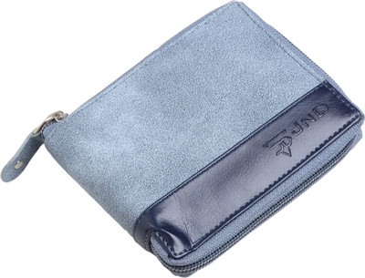 JND Men Casual Blue Artificial Leather Wallet(4 Card Slots)