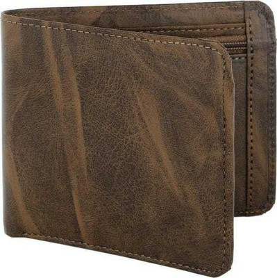 zaphod Men Casual Brown Artificial Leather Wallet(5 Card Slots)