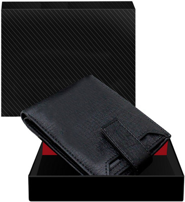 KAVRIXA Men Casual, Evening/Party, Formal Black Artificial Leather Wallet(7 Card Slots)