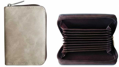 LIMDAVA Men & Women Casual, Formal Multicolor Genuine Leather Card Holder(11 Card Slots)