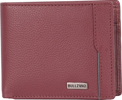 BULLZANO Men Casual Maroon Genuine Leather Wallet(4 Card Slots)