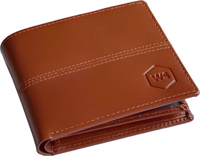 WALLETSTREET Men Casual, Formal, Ethnic, Evening/Party Tan Genuine Leather Wallet(9 Card Slots)