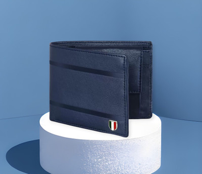 IXORA Men Casual Blue Artificial Leather Card Holder(4 Card Slots)
