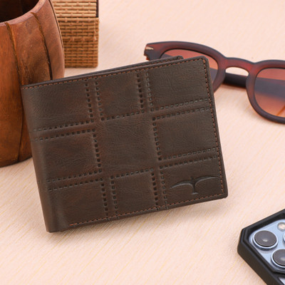BULLFINCH Men Evening/Party, Formal Brown Artificial Leather Wallet(8 Card Slots)