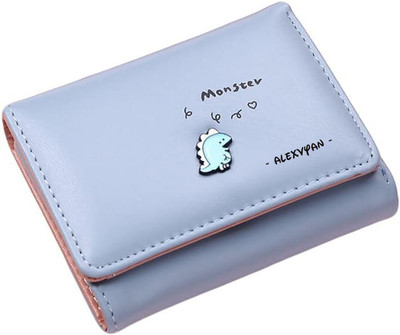 AlexVyan Women Casual, Ethnic, Evening/Party, Formal, Travel, Trendy Blue Genuine Leather Wallet(7 Card Slots)