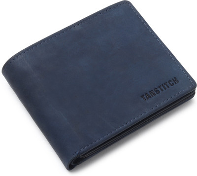 TANSTITCH Men Trendy, Casual Blue Genuine Leather Wallet(13 Card Slots)
