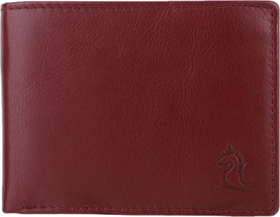 KARA Men Casual, Formal, Casual, Travel, Trendy Maroon Genuine Leather Wallet(6 Card Slots)