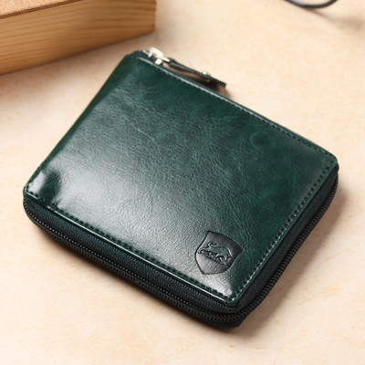 SAMTROH Men Casual, Travel, Trendy Green Artificial Leather Wallet(4 Card Slots)