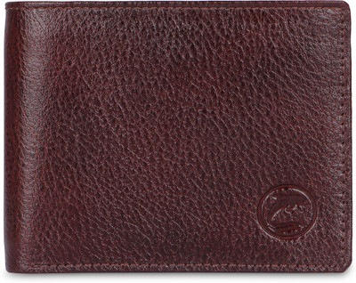 DOLPHIN GLOBAL Men Casual, Formal, Travel Brown Genuine Leather Wallet(6 Card Slots)