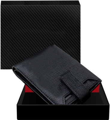 JPEnterprises Men Casual, Evening/Party, Formal Black Artificial Leather Wallet(7 Card Slots)