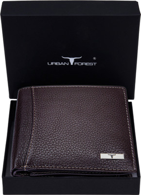 URBAN FOREST Men Brown Genuine Leather Wallet(6 Card Slots)