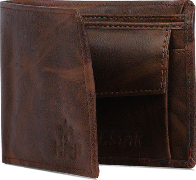 IXORA Men Casual Brown Artificial Leather Card Holder(3 Card Slots)