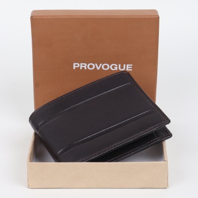 PROVOGUE Men Casual, Formal Brown Artificial Leather Wallet(5 Card Slots)