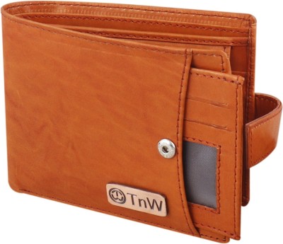 TnW Men Casual Tan Genuine Leather Wallet(5 Card Slots)