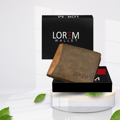 Lucifer Men Casual Brown, Tan Artificial Leather Wallet(7 Card Slots)