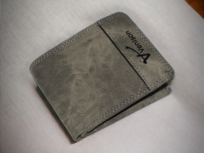 VENISON Men Casual, Evening/Party Green Artificial Leather Wallet(5 Card Slots)