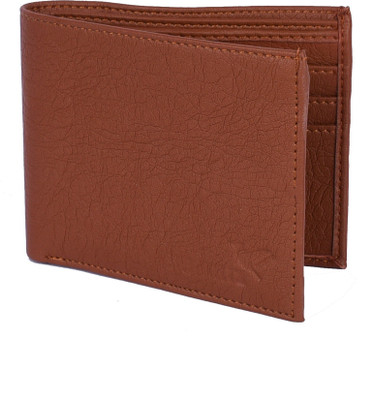 SHAMRIZ Men Evening/Party Tan Artificial Leather Wallet(5 Card Slots)