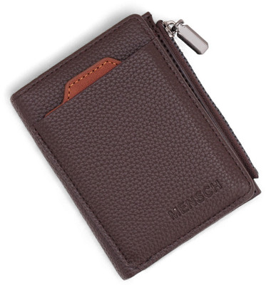 MENSCH Men Casual Brown Artificial Leather Wallet(8 Card Slots)