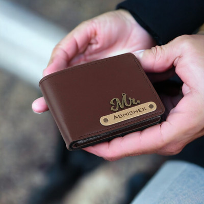 Navya Royal Art Men Casual, Formal, Evening/Party, Formal, Trendy Brown Artificial Leather, Genuine Leather Wallet(5 Card Slots)