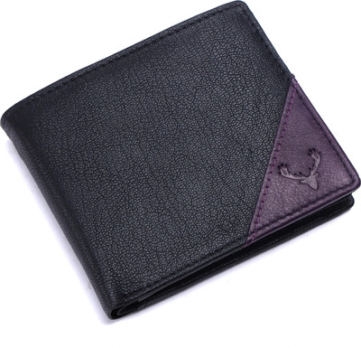 URBAN LEATHER Men Formal Black Genuine Leather Wallet(7 Card Slots)