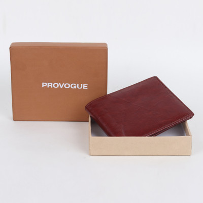 PROVOGUE Men Casual, Formal Brown Artificial Leather Wallet(5 Card Slots)