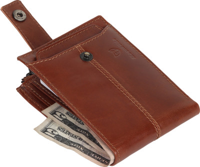 MoonHide Boys Evening/Party, Trendy, Travel Tan Genuine Leather Wallet(10 Card Slots)
