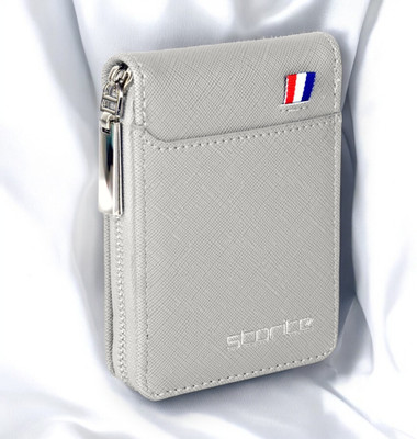 STORITE Men Casual, Formal, Travel, Trendy Grey Artificial Leather Wallet(9 Card Slots)