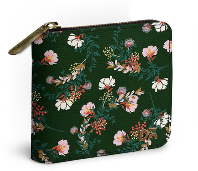 DailyObjects Women Casual Green Artificial Leather Wallet(3 Card Slots)