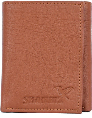 SHAMRIZ Boys Casual Tan Artificial Leather Wallet(4 Card Slots)