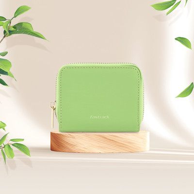 Fastrack Women Casual Green Artificial Leather Wallet(2 Card Slots)