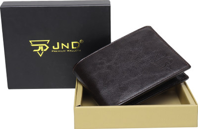 JND Men Casual Tan Artificial Leather Wallet(3 Card Slots)