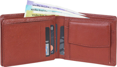 Velver Men Casual, Formal Brown Genuine Leather Wallet(5 Card Slots)