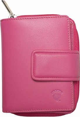 Drocha Women Casual, Ethnic, Evening/Party, Formal, Travel, Trendy Pink Genuine Leather Wallet(8 Card Slots)