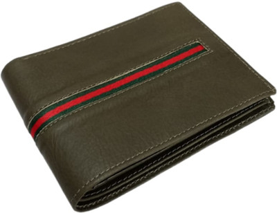 AAS Men Casual, Evening/Party, Formal Green Artificial Leather Wallet(4 Card Slots)