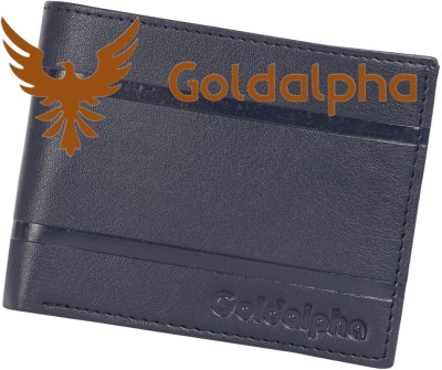 GOLDALPHA Men Casual, Ethnic, Evening/Party, Formal, Travel, Trendy Blue Artificial Leather Wallet(5 Card Slots)