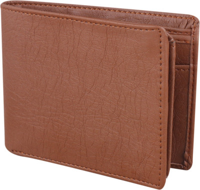 ROCKZONE Men Formal Tan Artificial Leather Wallet(5 Card Slots)