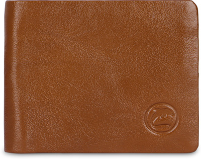 DOLPHIN GLOBAL Men Casual, Formal, Travel Tan Genuine Leather Wallet(6 Card Slots)
