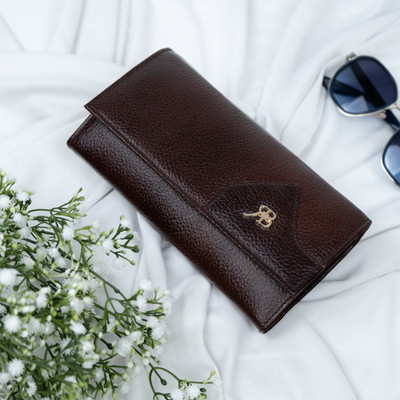 Rich Born Women Trendy Brown Genuine Leather Wallet