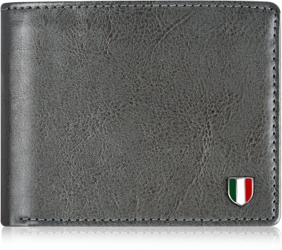 GIOVANNY Men Casual, Formal Grey Artificial Leather Wallet(3 Card Slots)