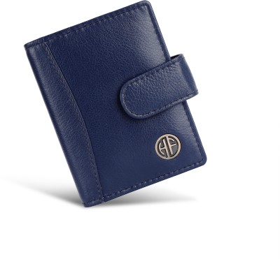 Hammonds Flycatcher Men & Women Casual, Formal, Travel, Trendy Blue Genuine Leather Card Holder(18 Card Slots)