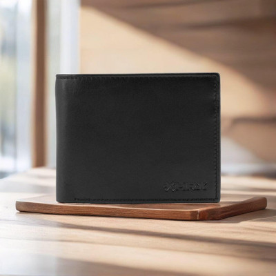 HRX by Hrithik Roshan Men Casual Black Genuine Leather Wallet(5 Card Slots)