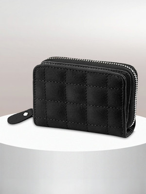 SYGA Women Black Artificial Leather Wallet(2 Card Slots)