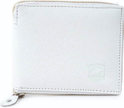 SAMTROH Men White Artificial Leather Wallet(4 Card Slots)