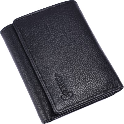 TAMAS SOCIETY Men Formal, Casual, Travel Black Genuine Leather Wallet(4 Card Slots)