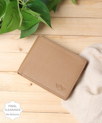 METRONAUT Men Casual, Evening/Party, Formal, Travel, Trendy Beige Artificial Leather Wallet(4 Card Slots)