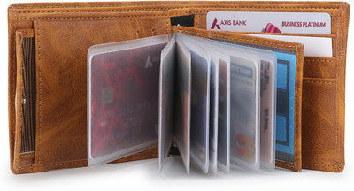 DEZiRE CRAfTS Men Casual, Formal, Evening/Party, Travel, Trendy, Ethnic Tan Artificial Leather Wallet(10 Card Slots)