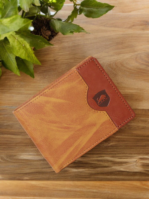 SAMTROH Men Casual, Trendy Tan Artificial Leather Wallet(6 Card Slots)